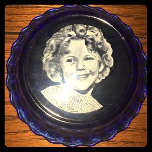 ANTIQUE HAZEL ATLAS SHIRLEY TEMPLE COBALT BLUE